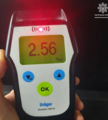 Патрульні поліцейські притягнули до відповідальності нетверезого водія-порушника