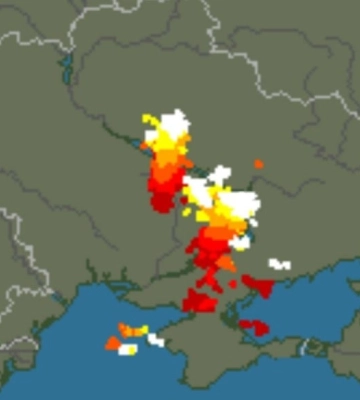 Низку областей накриють сильні зливи з грозами та шквалами