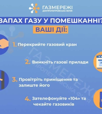 Поради для дніпрян: що робити, якщо відчули запах газу в кімнаті