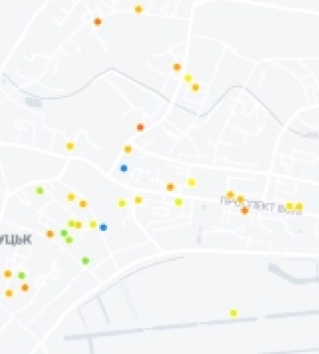Запустили інтерактивну мапу рівня безбарʼєрності Луцька