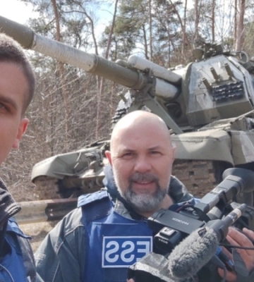 Журналісти Радіо Свобода потрапили під обстріл на Бахмутському напрямку