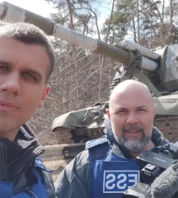 На Донеччині журналісти «Радіо Свобода» потрапили під обстріл 