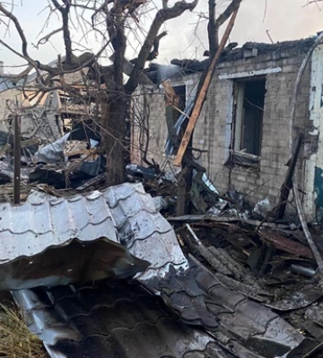 Россияне обстреляли Купянск, возник пожар