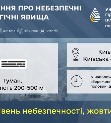 Киев накрыл сильный туман, видимость почти нулевая: кадры из столицы