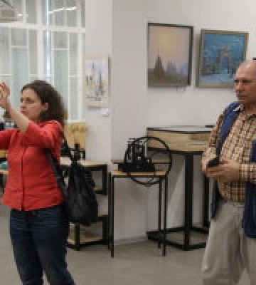 Відкриття виставки «Між небом і землею» в Одеській обласній науковій бібліотеці ім. Грушевського