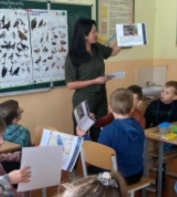 У гімназії на Волині природоохоронці провели зі школярами екологічну годину