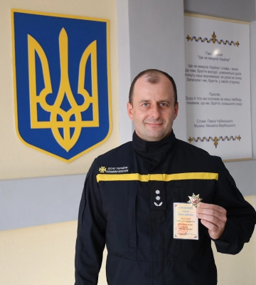 Рятувальника з Черкас відзначили орденом