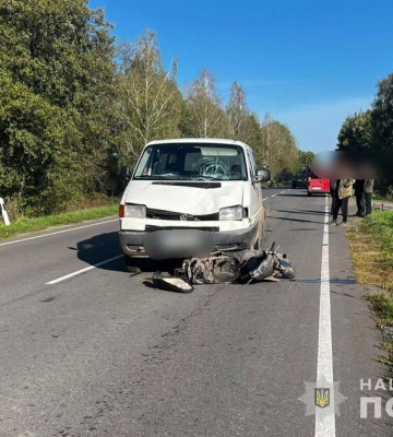 Обставини двох ДТП із пораненими за участю двоколісників встановлює поліція Волині