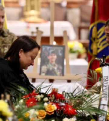 Во Львове простились с зятем Ирины Фарион, погибшим в боях за Украину
