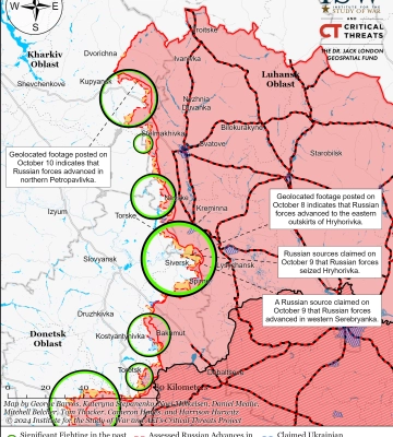 Росіяни просуваються на південь від Куп’янська на Харківщині – ISW