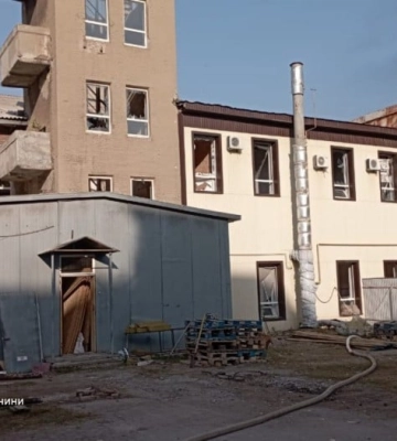 Російський обстріл пошкодив пошкоджено пожежно-рятувальну частину у Краматорську