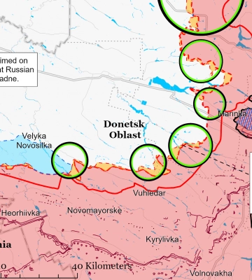 РФ наступає на кордоні Запоріжжя та Донеччини, але тактичних успіхів не має – ISW