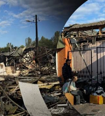 Некоторые павильоны выгорели дотла: фото с места, куда в Николаеве попала российская ракета
