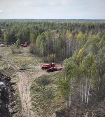 На Чернігівщині майже місяць намагаються приборкати пожежу на торф’яниках