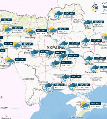 Циклон принесе тепло та дощі: якою буде погода в Україні та Дніпрі на наступному тижні