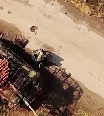 Бойцы подразделения BULAVA сбросом боеприпаса из &quot;Дикого Шершня&quot; уничтожили провизию оккупантов. ВИДЕО