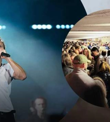 Тривога в Києві перервала концерт &quot;Океану Ельзи&quot;: люди ховалися у метро і співали на вулицях