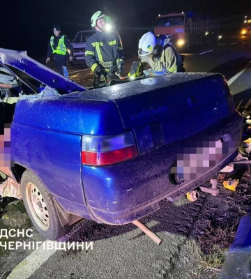На Чернігівщині внаслідок ДТП загинуло 4 людей, з них 2 дітей