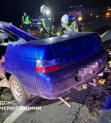 На Чернігівщині внаслідок ДТП загинуло 4 людей, з них 2 дітей