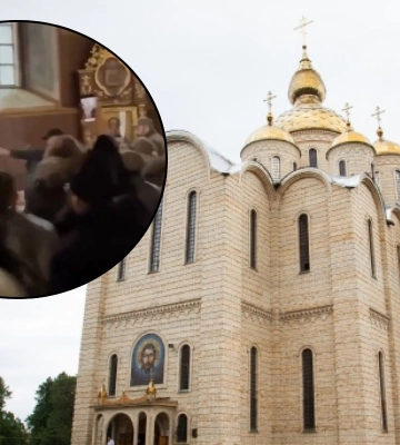 Сторонники московского патриархата захватили самый большой православный храм Украины.