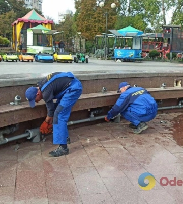 В Одесі на зиму консервують фонтани
