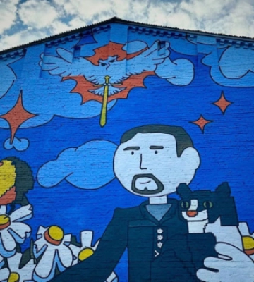 КМДА вимагає прибрати з фасаду будинку на Подолі мурал, присвячений розвідникам