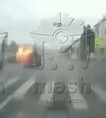 В окупованому Луганську вибухнув автомобіль із російським офіцером. ВIДЕО