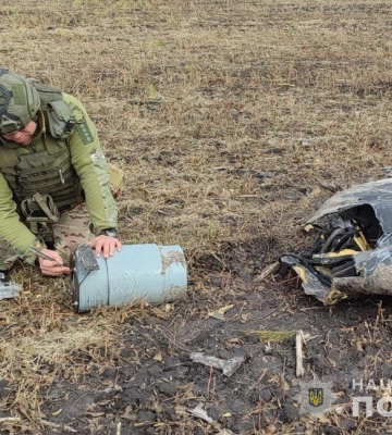 Вибухотехніки Сумщини знешкодили збитий ударний безпілотник росіян «Герань-2»
