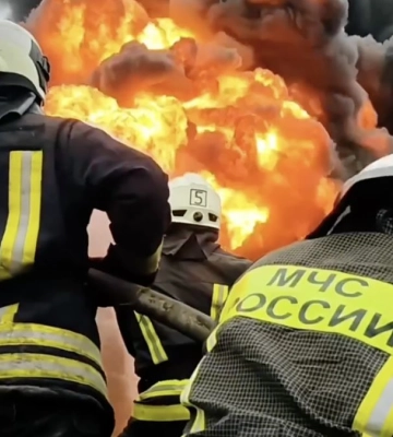 У Криму після атаки дронів загорівся нафтовий термінал (фото, відео)