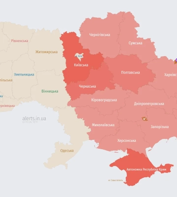 В Киевской области работает ПВО на фоне угрозы вражеских дронов - ОВА
