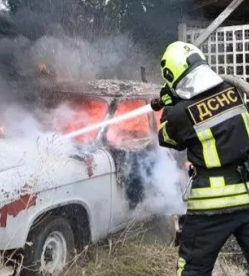 У Кропивницькому горів автомобіль ГАЗ