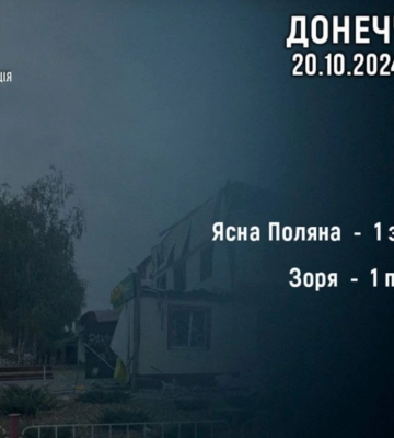 У Донецькій області внаслідок російських обстрілів загинула людина, ще одного мирного жителя окупанти поранили