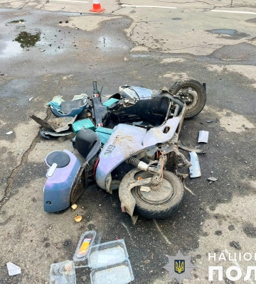 Обставини травмування водія електромопеда у ДТП встановлює поліція Миколаївщини. ФОТО