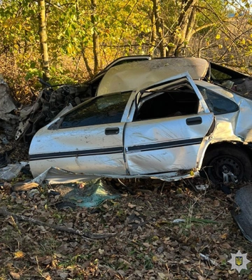 У ДТП на Хмельниччині «Opel Vectra» влетів у дерево: водій та двоє пасажирів у лікарні