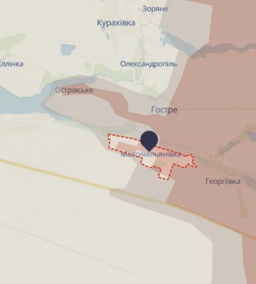 Войска РФ пытаются полностью захватить Максимильяновку на пути к Курахово — DeepState