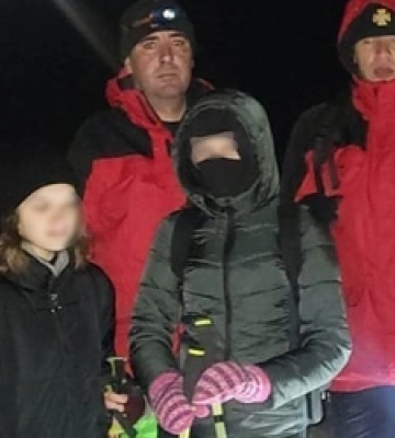 На Чорногорі в районі гори Данциж заблукали підлітки