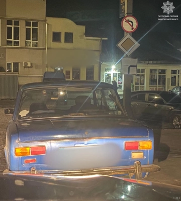 В Ужгороді притягнули до відповідальності нетверезого водія, який позбавлений права керування