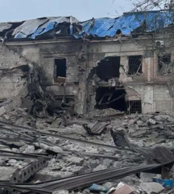 На Донеччині окупанти зруйнували офіс Червоного Хреста 