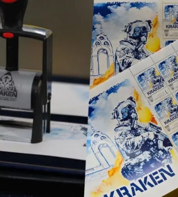 Укрпошта презентувала поштову марку, присвячену спецпідрозділу Kraken