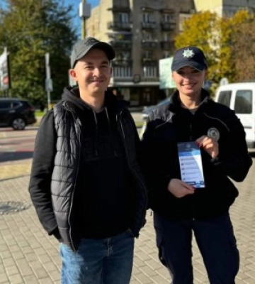 В Ужгороді  патрульні провели акцію "Відповідальний пішохід