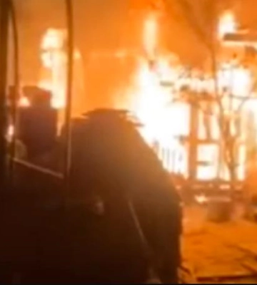 Мог быть поджог: в Запорожье вместе с собаками сгорел приют для животных (видео)