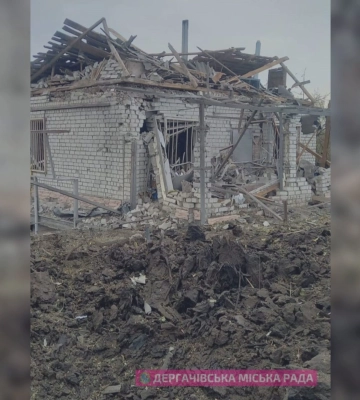 Задоренко: вночі РФ вдарила по Дергачівському району, пошкоджений будинок