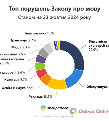 На Кіровоградщині зафіксували 12 порушень мовного закону