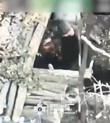 Сили оборони вночі з дрона &quot;Баба Яга&quot; знищили ворожу позицію разом із загарбником, який її облаштовував. ВIДЕО