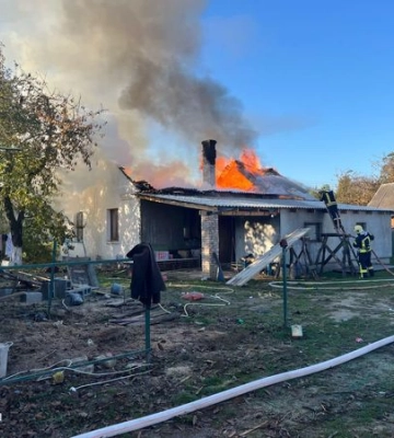 У громаді на Волині горів житловий будинок: що відомо
