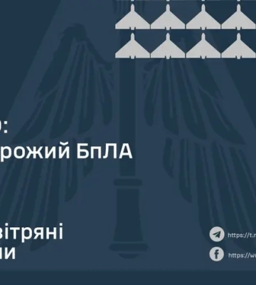 Во время массированной атаки дронов ПВО сбило лишь около половины БпЛА - в Воздушных Силах рассказали, что произошло с остальными