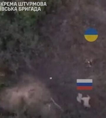 Бойцы 5-й ОШБр берут в плен российского захватчика под Бахмутом. ВИДЕО