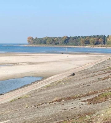 В Киевском море вода рекордно отступила от берега: эколог назвал причины обмеления