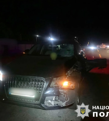 На Київщині автомобіль на смерть збив пішохода, який несподівано вибіг на дорогу