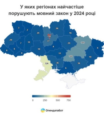Одещина в лідерах за кількістю порушень мовного законодавства